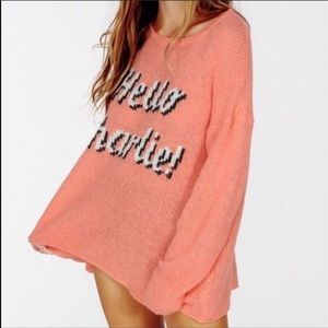 Wildfox Hello Charlie Sweater